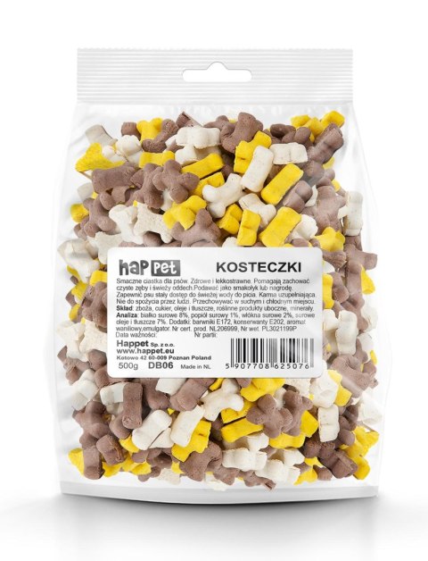 Ciastka dla psów - kosteczki Happet DB06 500g Ciastka dla psów - kosteczki Happet DB06 500g