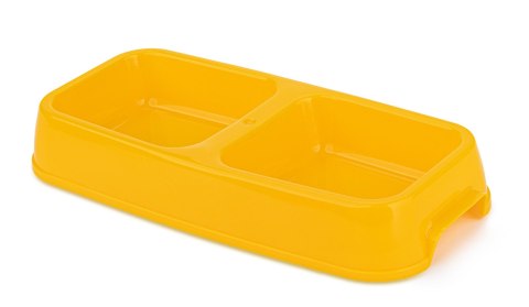 Miska plastikowa podw. Happet 2x0.25l żółta Miska plastikowa podw. Happet 2x0.25l żółta
