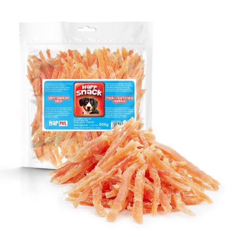 Paski z kurczaka Happet GM12 miękkie 500g Paski z kurczaka Happet GM12 miękkie 500g