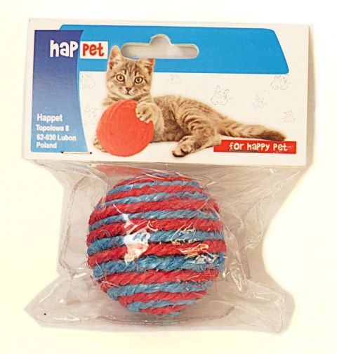 Zabawka piłka Happet K043 sizal 6cm Zabawka piłka Happet K043 sizal 6cm