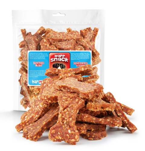 Przysmaki dla psa kości - kaczka z ryżem 9cm Happet Przysmaki dla psa kości - kaczka z ryżem 9cm Happet