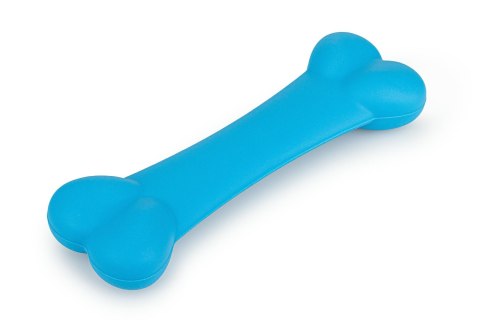 Zabawka kość silikonowa niebieska 13cm Zabawka kość silikonowa niebieska 13cm