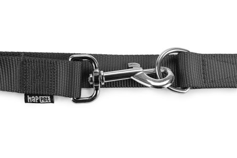 Smycz regulowana taśma M czarna 3m/2,0cm Smycz regulowana taśma M czarna 3m/2,0cm