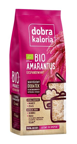 AMARANTUS EKSPANDOWANY BIO 120 g - DOBRA KALORIA AMARANTUS EKSPANDOWANY BIO 120 g - DOBRA KALORIA