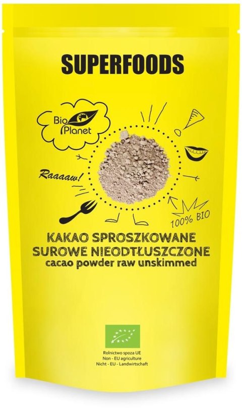 KAKAO SPROSZKOWANE SUROWE NIEODTŁUSZCZONE BIO 150 g - BIO PLANET KAKAO SPROSZKOWANE SUROWE NIEODTŁUSZCZONE BIO 150 g - BIO PLANET