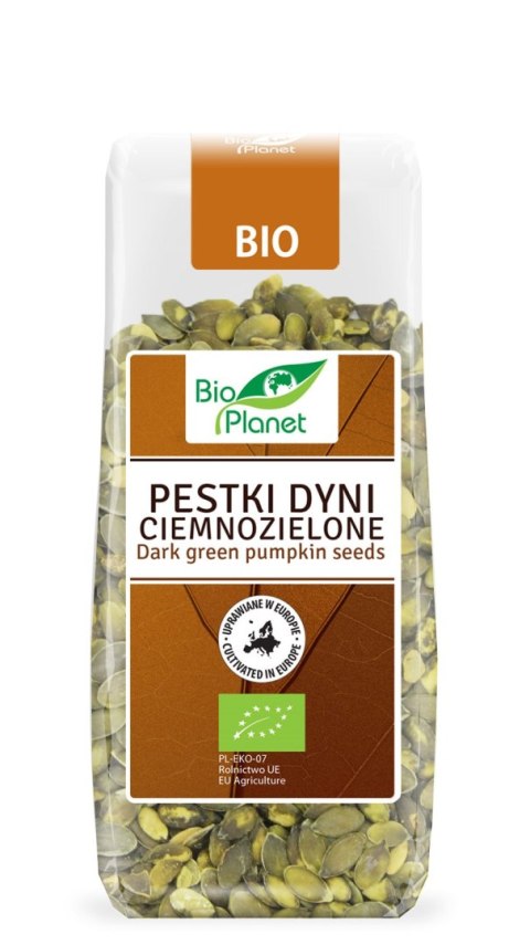 PESTKI DYNI CIEMNOZIELONE (UPRAWIANE W EUROPIE) BIO 150 g - BIO PLANET PESTKI DYNI CIEMNOZIELONE (UPRAWIANE W EUROPIE) BIO 150 g - BIO PLANET