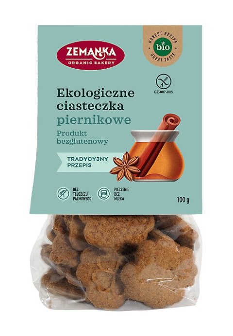 CIASTKA PIERNIKOWE BEZGLUTENOWE BIO 100 g - ZEMANKA CIASTKA PIERNIKOWE BEZGLUTENOWE BIO 100 g - ZEMANKA