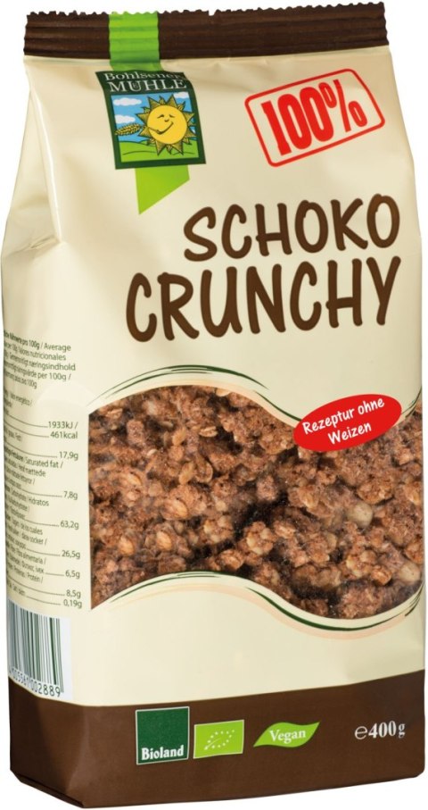 CRUNCHY CZEKOLADOWE BIO 400 g - BOHLSENER MUEHLE CRUNCHY CZEKOLADOWE BIO 400 g - BOHLSENER MUEHLE