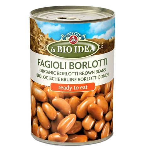 FASOLA BORLOTTI W ZALEWIE BIO 400 g (240 g) - LA BIO IDEA FASOLA BORLOTTI W ZALEWIE BIO 400 g (240 g) - LA BIO IDEA