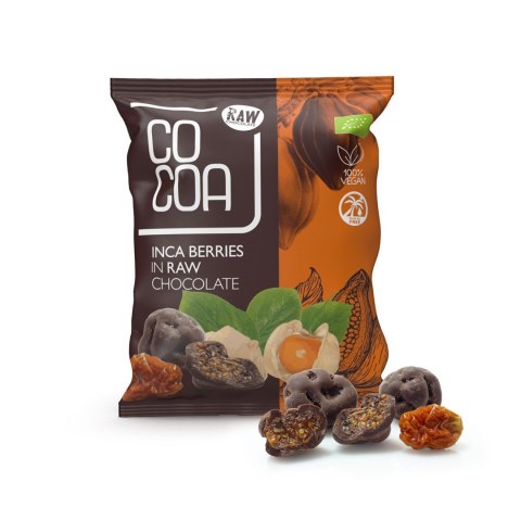 JAGODY INKASKIE W SUROWEJ CZEKOLADZIE BIO 70 g - COCOA JAGODY INKASKIE W SUROWEJ CZEKOLADZIE BIO 70 g - COCOA