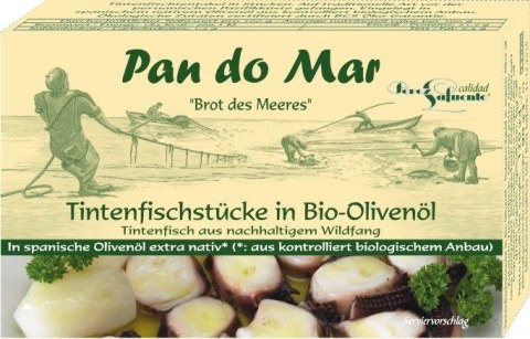 KAŁAMARNICA HUMBOLDTA W BIO OLIWIE Z OLIWEK EXTRA VIRGIN 120 g (90 g) - PAN DO MAR KAŁAMARNICA HUMBOLDTA W BIO OLIWIE Z OLIWEK EXTRA VIRGIN 120 g (90 g) - PAN DO MAR