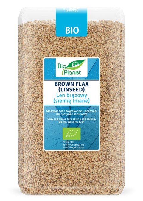 LEN BRĄZOWY (SIEMIĘ LNIANE) BIO 1 kg - BIO PLANET LEN BRĄZOWY (SIEMIĘ LNIANE) BIO 1 kg - BIO PLANET