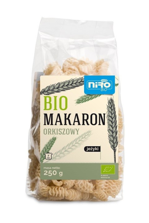MAKARON (ORKISZOWY) JEŻYKI BIO 250 g - NIRO MAKARON (ORKISZOWY) JEŻYKI BIO 250 g - NIRO