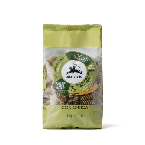 MAKARON (SEMOLINOWY Z POKRZYWĄ) SPIRELLI BIO 500 g - ALCE NERO MAKARON (SEMOLINOWY Z POKRZYWĄ) SPIRELLI BIO 500 g - ALCE NERO