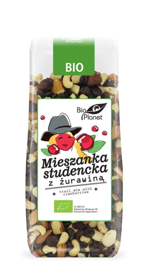 MIESZANKA STUDENCKA Z ŻURAWINĄ BIO 150 g - BIO PLANET MIESZANKA STUDENCKA Z ŻURAWINĄ BIO 150 g - BIO PLANET
