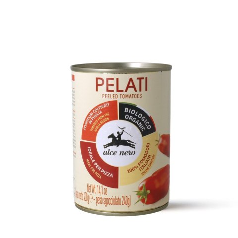 POMIDORY PELATI BEZ SKÓRY BIO 400 g - ALCE NERO POMIDORY PELATI BEZ SKÓRY BIO 400 g - ALCE NERO