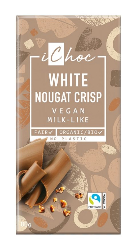 TABLICZKA NUGATOWA Z KROKANTEM Z ORZECHÓW LASKOWYCH BIO 80 g - ICHOC (VIVANI) TABLICZKA NUGATOWA Z KROKANTEM Z ORZECHÓW LASKOWYCH BIO 80 g - ICHOC (VIVANI)
