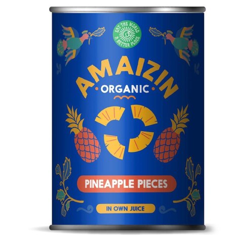 ANANAS KAWAŁKI W SOKU WŁASNYM BIO 400 g (250 g) - AMAIZIN ANANAS KAWAŁKI W SOKU WŁASNYM BIO 400 g (250 g) - AMAIZIN
