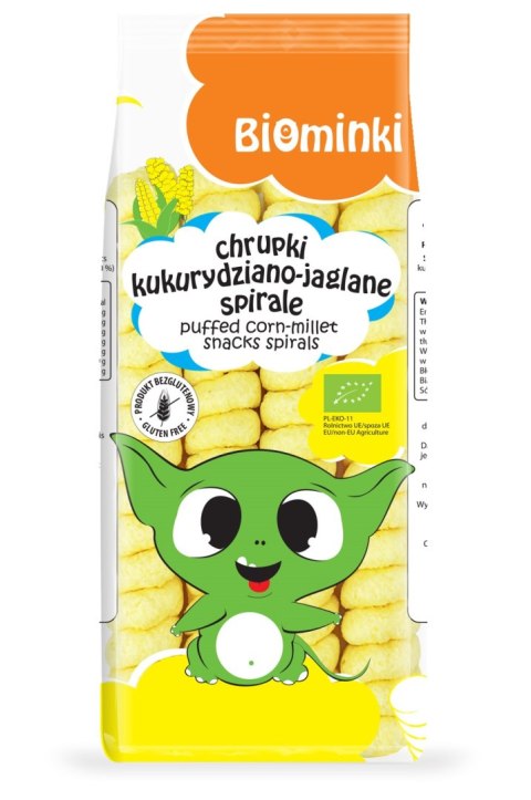 CHRUPKI KUKURYDZIANO-JAGLANE SPIRALE BEZGLUTENOWE BIO 60 g - BIOMINKI CHRUPKI KUKURYDZIANO-JAGLANE SPIRALE BEZGLUTENOWE BIO 60 g - BIOMINKI