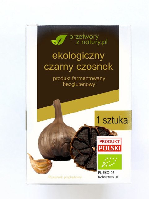 CZARNY CZOSNEK BEZGLUTENOWY BIO (1 szt.) - PRZETWORY Z NATURY CZARNY CZOSNEK BEZGLUTENOWY BIO (1 szt.) - PRZETWORY Z NATURY