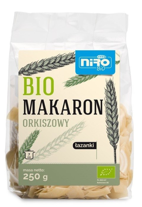 MAKARON (ORKISZOWY) ŁAZANKI BIO 250 g - NIRO MAKARON (ORKISZOWY) ŁAZANKI BIO 250 g - NIRO