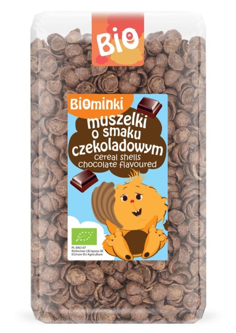 MUSZELKI O SMAKU CZEKOLADOWYM BIO 300 g - BIOMINKI MUSZELKI O SMAKU CZEKOLADOWYM BIO 300 g - BIOMINKI