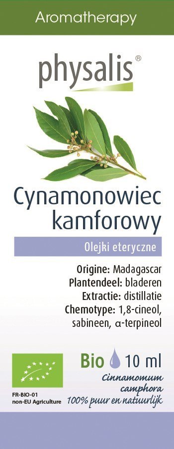 OLEJEK ETERYCZNY CYNAMONOWIEC KAMFOROWY BIO 10 ml - PHYSALIS OLEJEK ETERYCZNY CYNAMONOWIEC KAMFOROWY BIO 10 ml - PHYSALIS
