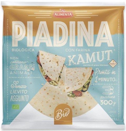 PIADINA KAMUT - PSZENICA DURUM CAPPELLI BIO (3 x 100 g) 300 g - ALIMENTA PIADINA KAMUT - PSZENICA DURUM CAPPELLI BIO (3 x 100 g) 300 g - ALIMENTA