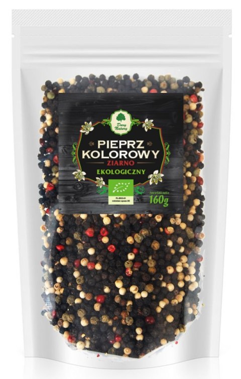 PIEPRZ KOLOROWY ZIARNO (UZUPEŁNIENIE) BIO 160 g - DARY NATURY PIEPRZ KOLOROWY ZIARNO (UZUPEŁNIENIE) BIO 160 g - DARY NATURY