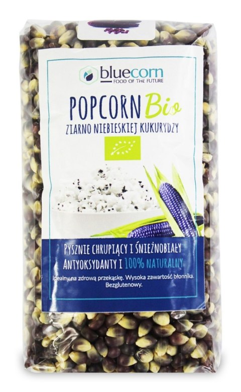 POPCORN (ZIARNO KUKURYDZY NIEBIESKIEJ) BEZGLUTENOWE BIO 350 g - BLUECORN POPCORN (ZIARNO KUKURYDZY NIEBIESKIEJ) BEZGLUTENOWE BIO 350 g - BLUECORN