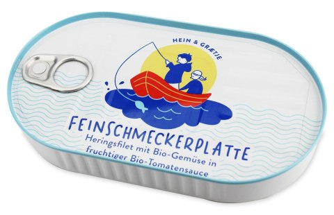 ŚLEDŹ MSC FILETY W BIO SOSIE POMIDOROWYM Z WARZYWAMI 200 g - HEIN i GRAETJE (SYWAN) ŚLEDŹ MSC FILETY W BIO SOSIE POMIDOROWYM Z WARZYWAMI 200 g - HEIN i GRAETJE (SYWAN)
