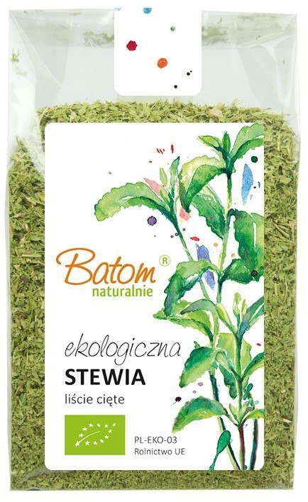 STEWIA LIŚCIE SUSZONE CIĘTE BIO 80 g - BATOM STEWIA LIŚCIE SUSZONE CIĘTE BIO 80 g - BATOM