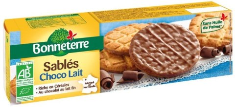 CIASTKA OBLANE MLECZNĄ CZEKOLADĄ BIO 120 g - BONNETERRE CIASTKA OBLANE MLECZNĄ CZEKOLADĄ BIO 120 g - BONNETERRE