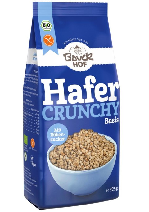 CRUNCHY OWSIANE BEZGLUTENOWE BIO 325 g - BAUCK HOF CRUNCHY OWSIANE BEZGLUTENOWE BIO 325 g - BAUCK HOF