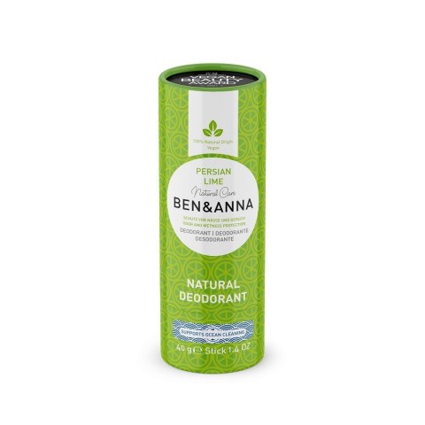 DEZODORANT W SZTYFCIE NA BAZIE SODY PERSIAN LIME ECO 40 g - BEN & ANNA DEZODORANT W SZTYFCIE NA BAZIE SODY PERSIAN LIME ECO 40 g - BEN & ANNA