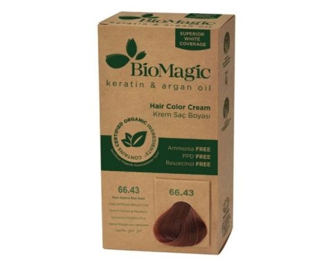 FARBA DO WŁOSÓW BARDZO CIEMNY MAHONIOWY BLOND (66.43) 250 g - BIOMAGIC FARBA DO WŁOSÓW BARDZO CIEMNY MAHONIOWY BLOND (66.43) 250 g - BIOMAGIC