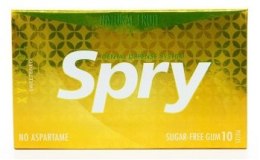 GUMA DO ŻUCIA Z KSYLITOLEM O SMAKU OWOCOWYM BEZGLUTENOWA 10 SZTUK (12 g) - SPRY