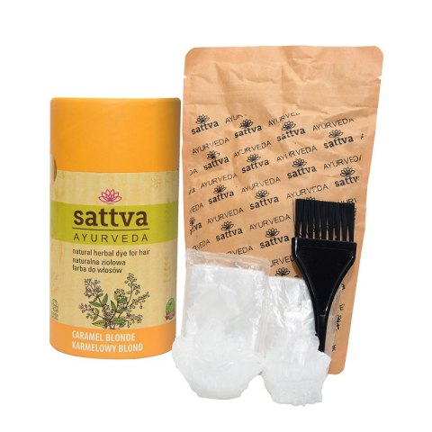 HENNA KARMELOWY BLOND ECO 150 g - SATTVA (AYURVEDA) HENNA KARMELOWY BLOND ECO 150 g - SATTVA (AYURVEDA)