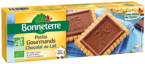 HERBATNIKI Z MLECZNĄ CZEKOLADĄ BIO 126 g - BONNETERRE HERBATNIKI Z MLECZNĄ CZEKOLADĄ BIO 126 g - BONNETERRE