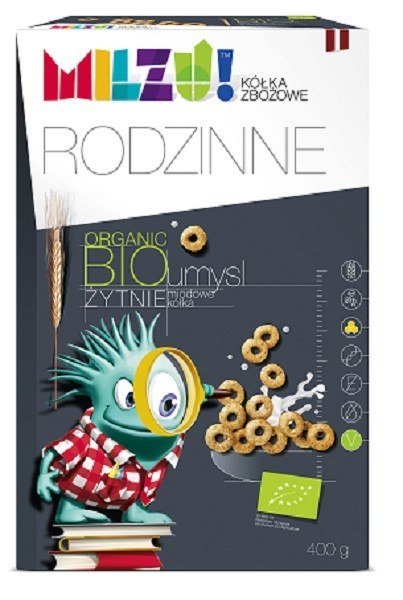 KÓŁKA ŻYTNIO - OWSIANE MIODOWE "UMYSŁ" BIO (2 x 200 g) 400 g - MILZU KÓŁKA ŻYTNIO - OWSIANE MIODOWE "UMYSŁ" BIO (2 x 200 g) 400 g - MILZU