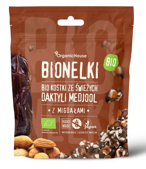 KOSTKI DAKTYLOWE Z MIGDAŁAMI BEZGLUTENOWE BIO 50 g - ORGANICHOUSE (BIONELKI) KOSTKI DAKTYLOWE Z MIGDAŁAMI BEZGLUTENOWE BIO 50 g - ORGANICHOUSE (BIONELKI)