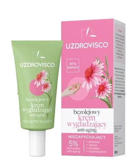 KREM DO TWARZY WYGŁADZAJĄCY ANTI-AGING 50 ml - UZDROVISCO (BEZOLEJOWA) KREM DO TWARZY WYGŁADZAJĄCY ANTI-AGING 50 ml - UZDROVISCO (BEZOLEJOWA)