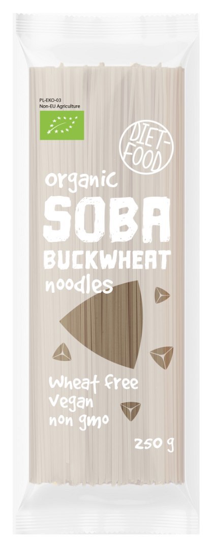 MAKARON (GRYCZANY) NOODLE SOBA BIO 250 g - DIET-FOOD MAKARON (GRYCZANY) NOODLE SOBA BIO 250 g - DIET-FOOD
