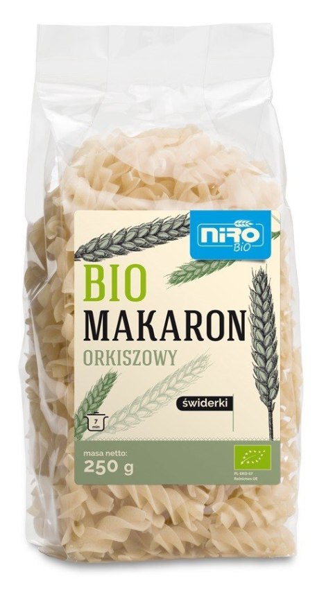 MAKARON (ORKISZOWY) ŚWIDERKI BIO 250 g - NIRO MAKARON (ORKISZOWY) ŚWIDERKI BIO 250 g - NIRO