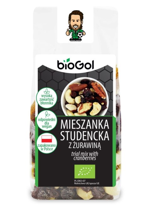MIESZANKA STUDENCKA Z ŻURAWINĄ BIO 150 g - BIOGOL MIESZANKA STUDENCKA Z ŻURAWINĄ BIO 150 g - BIOGOL