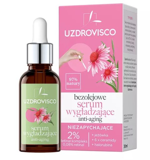 SERUM DO TWARZY WYGŁADZAJĄCE ANTI-AGING 30 ml - UZDROVISCO (BEZOLEJOWA) SERUM DO TWARZY WYGŁADZAJĄCE ANTI-AGING 30 ml - UZDROVISCO (BEZOLEJOWA)
