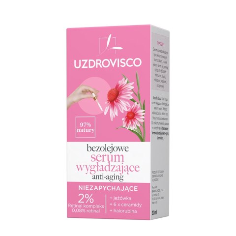 SERUM DO TWARZY WYGŁADZAJĄCE ANTI-AGING 30 ml - UZDROVISCO (BEZOLEJOWA) SERUM DO TWARZY WYGŁADZAJĄCE ANTI-AGING 30 ml - UZDROVISCO (BEZOLEJOWA)