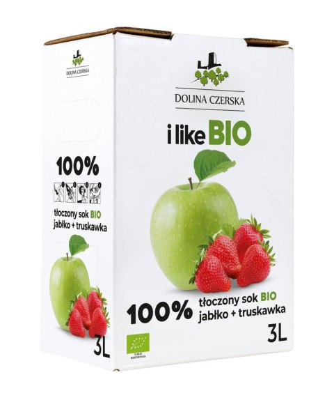 SOK JABŁKOWO - TRUSKAWKOWY NFC BIO 3 L - DOLINA CZERSKA SOK JABŁKOWO - TRUSKAWKOWY NFC BIO 3 L - DOLINA CZERSKA