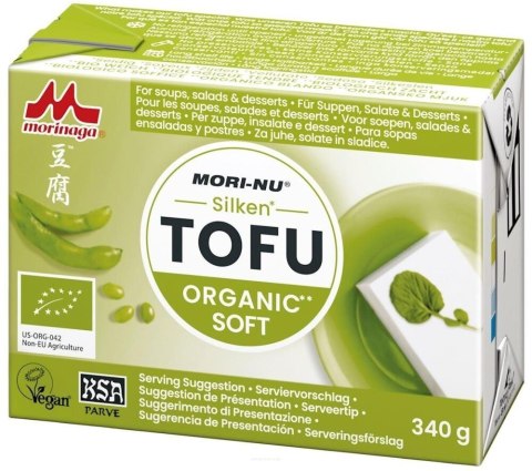 TOFU JEDWABISTE MIĘKKIE (SILKEN SOFT TOFU) BEZGLUTENOWE BIO 340 g - MORI-NU TOFU JEDWABISTE MIĘKKIE (SILKEN SOFT TOFU) BEZGLUTENOWE BIO 340 g - MORI-NU