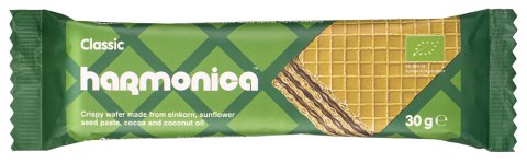 WAFELEK Z SAMOPSZY Z KREMEM MLECZNO - KAKAOWYM BIO 30 g - HARMONICA WAFELEK Z SAMOPSZY Z KREMEM MLECZNO - KAKAOWYM BIO 30 g - HARMONICA